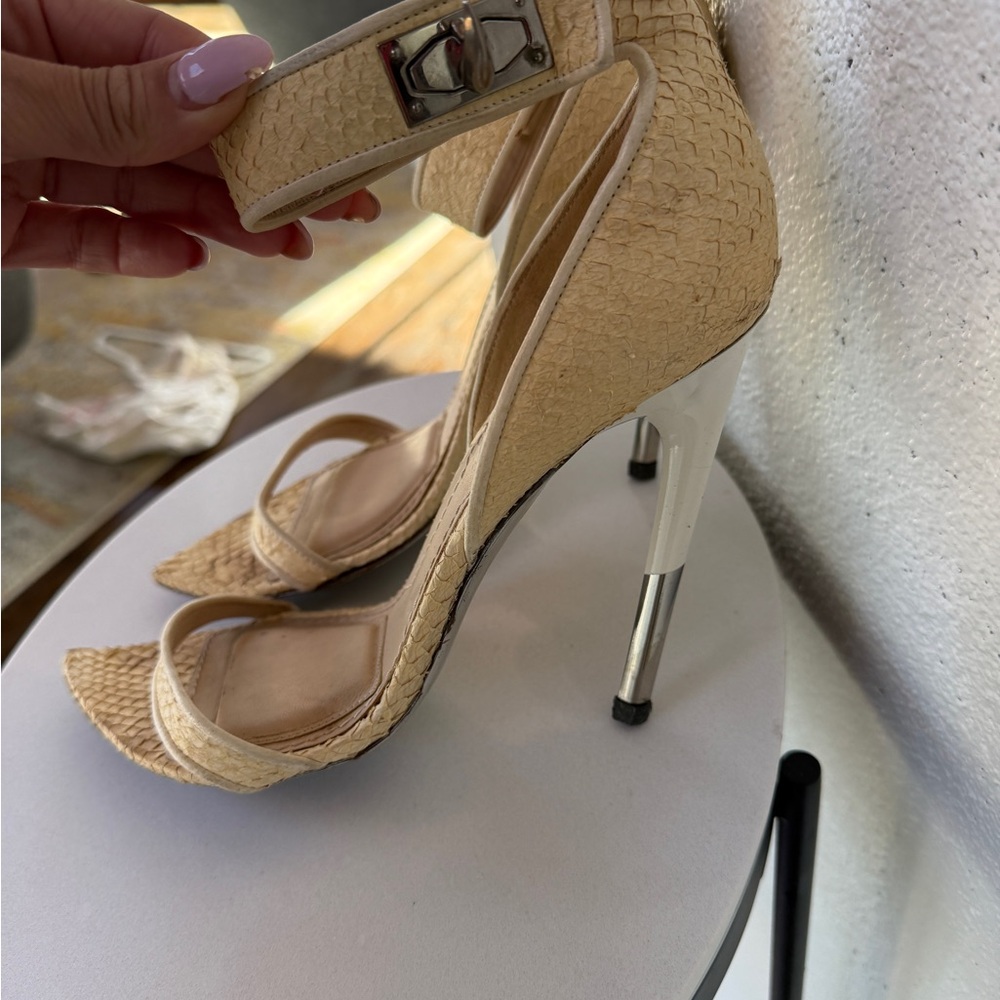 Givenchy Shark Lock Python Heels - image 3